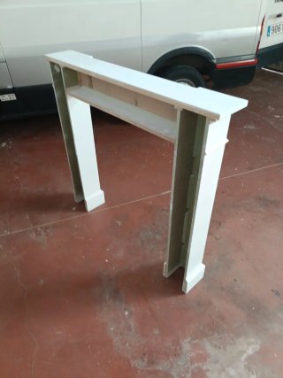 Chimenea decorativa blanca