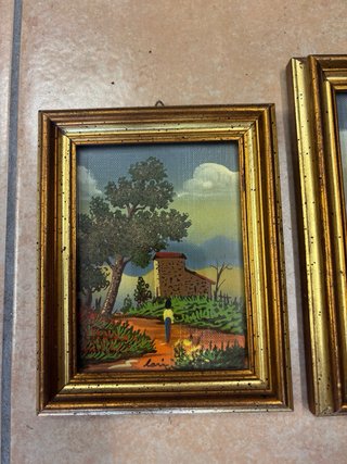 Coppia Quadri Dorati