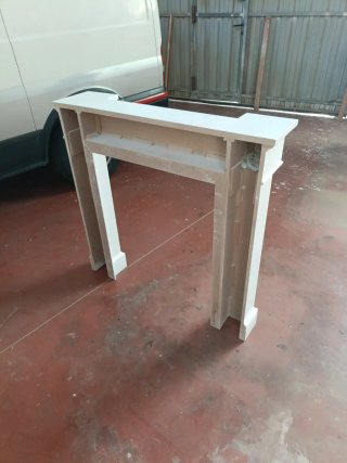 Chimenea decorativa blanca
