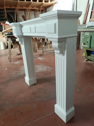 Chimenea decorativa blanca