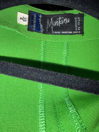 Robe midi verte Claude Montana