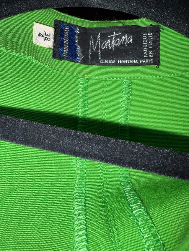 Robe midi verte Claude Montana