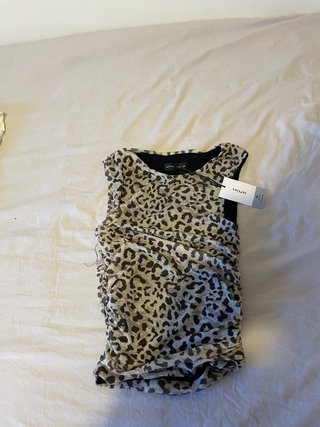 Top Lefties con stampa animalier taglia M