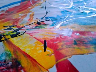 Quadro Astratto Originale XXL 140x60 AlbertoStocco