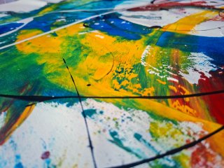 Quadro Astratto Originale XXL 140x60 AlbertoStocco