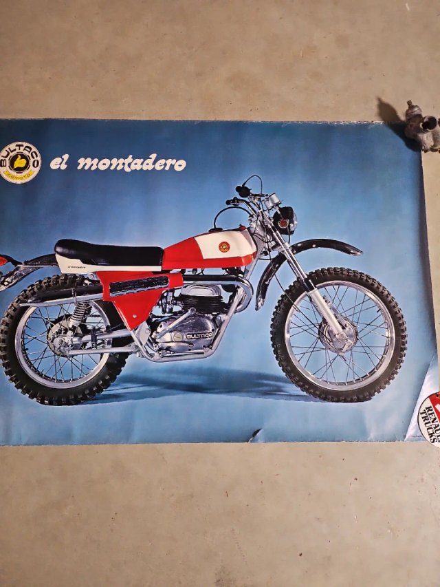 Póster Bultaco El Montadero 1970 ORIGINAL