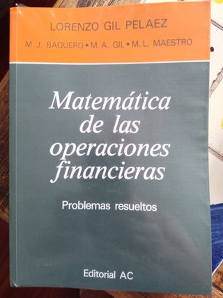 Matemáticas de las operaciones financieras