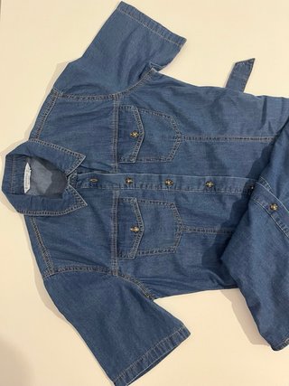Vestido vaquero midi con cinturón