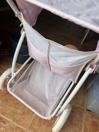 Carrito gemelar para muñecas