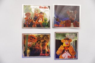 Lote 4 Cromos Holográficos Los Teleñecos