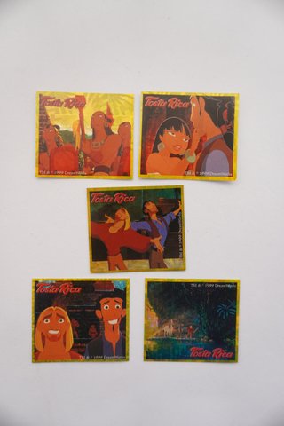 Lote 5 Cromos Holográficos La Ruta Hacia El Dorado