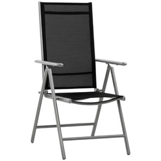 Sedia da Giardino Pieghevole in Alluminio e Textel