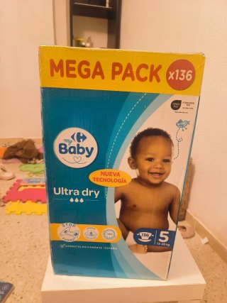 Pañales Carrefour Baby Talla 5 x136