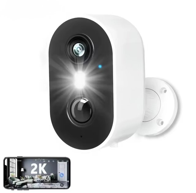 Nueva: Cámara Vigilancia WiFi 2K Sin Cables