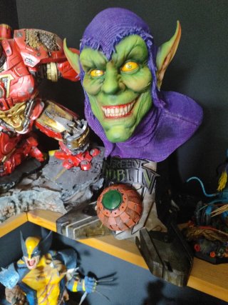 Busto Duende Verde Coleccionable