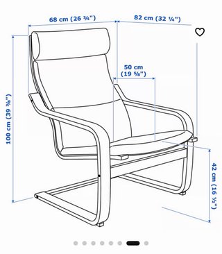 Silla mecedora Ikea amarilla