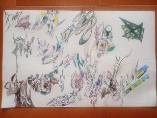 Disegno astratto su cartoncino