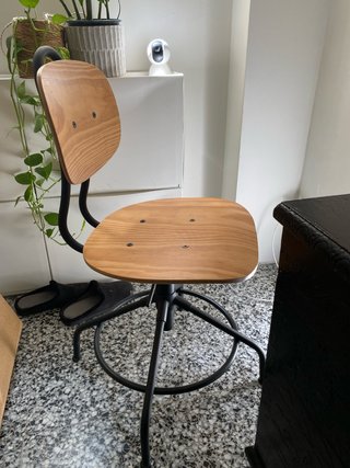 Silla de escritorio Ikea madera