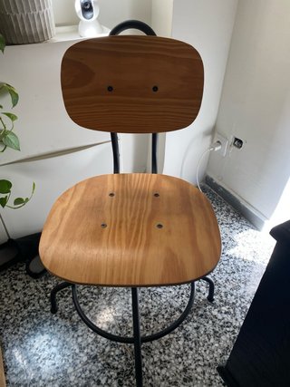 Silla de escritorio Ikea madera