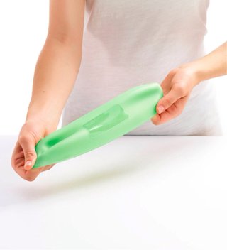 LEKUÈ FUNDA PARA BOCADILLO SILICONA PLATINO VERDE