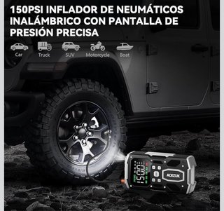 ACEZUK Inflador arrancador Coche Moto