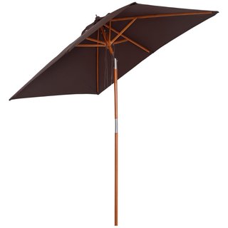 Ombrellone Rettangolare Inclinabile 2x1.5 m con 6
