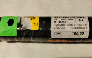 Racchetta Babolat Pure Strike 18x20 Nuova