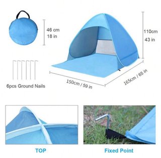 Mini Carpa de Camping Azul