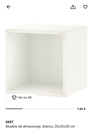 Mesillas EKET IKEA (2 uds) con cajón de mimbre