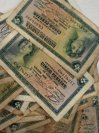 Billetes Banco de España 5 Pesetas
