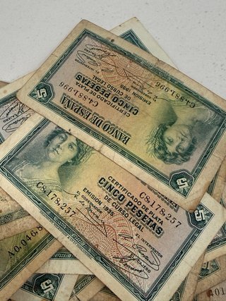 Billetes Banco de España 5 Pesetas