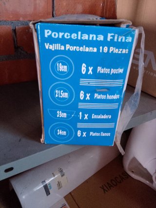 Vajilla Porcelana Fina 19 Piezas