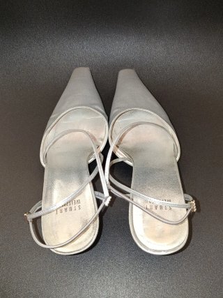 Zapatos tacón Stuart Weitzman plateados T36.5