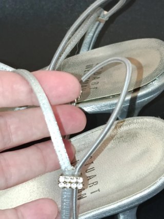 Zapatos tacón Stuart Weitzman plateados T36.5