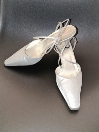 Zapatos tacón Stuart Weitzman plateados T36.5