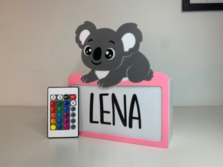 Lámpara LED infantil personalizada con mando