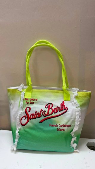 Borsa Saint Barth rosa e bianca