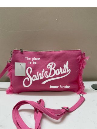Borsa Saint Barth rosa e bianca