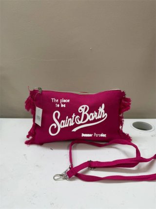 Borsa Saint Barth rosa e bianca