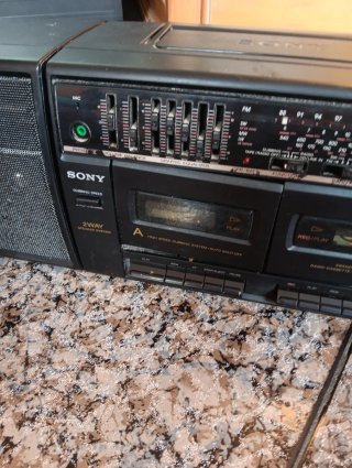 Radio Casete Sony Negro/Gris
