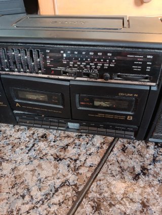 Radio Casete Sony Negro/Gris