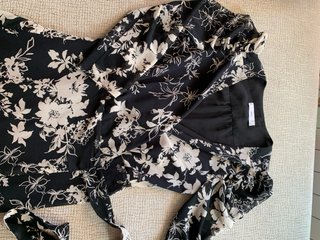 Vestido largo floral Mango Talla S