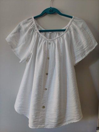 Blusa blanca Algo bonito