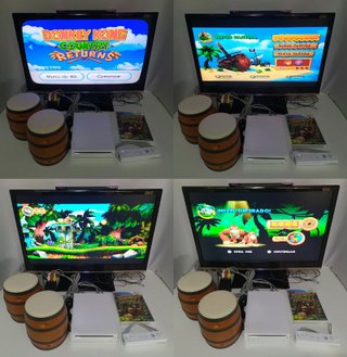 Nintendo Wii Bianca + Giochi Donkey Kong + Extra (LEED)