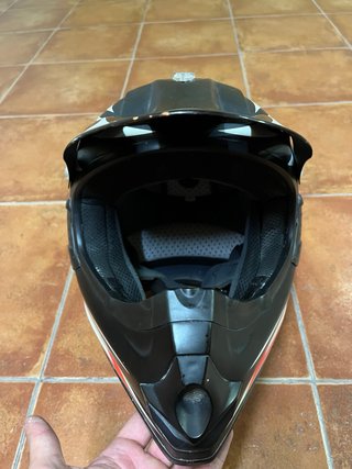 Casco Moto HX Safety Negro y Blanco