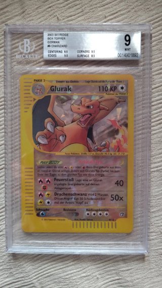 Charizard Glurak SK Box Topper Oversized Crystal