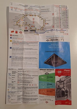 2 Mapas Antiguos Madrid Metro/Cercanías + 2 Regalo
