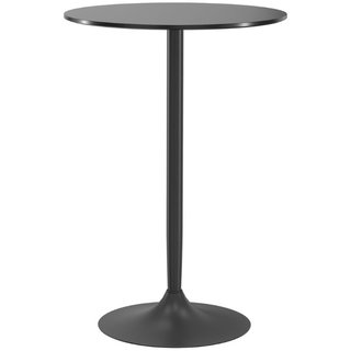 Tavolo Alto da Bar Moderno Rotondo con Base in Acc