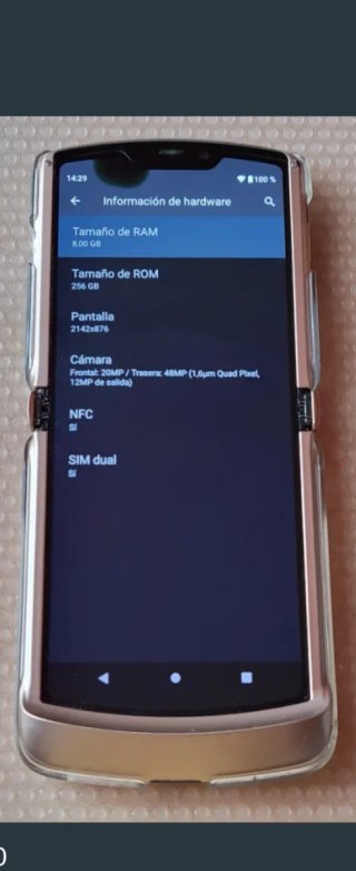 Motorola Razr 5G Dorado/Plateado