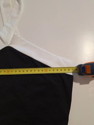 Top Shein Cruzado Nero e Bianco Taglia S (NUOVO)